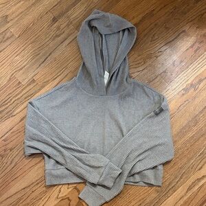 ALO Yoga Taupe Ribbed sweatshirt